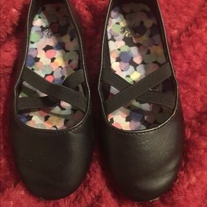 Size 9 black ballet flats